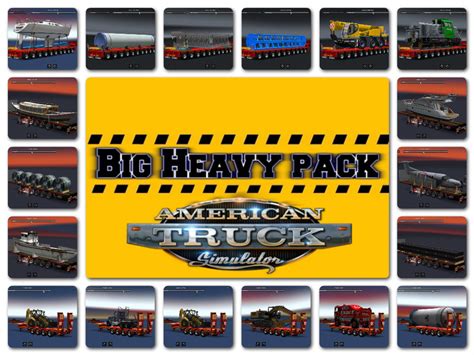 ats: Big Heavy Pack v1 For Ats v 1.6 Trailer Mod für American Truck ...