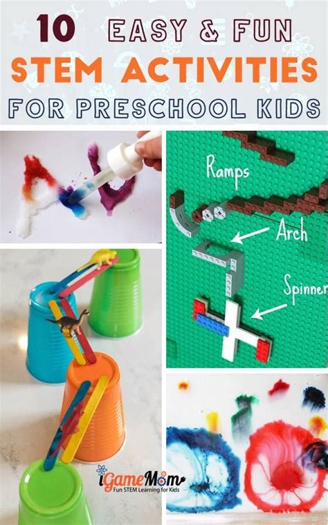 10 STEM Activities for Preschoolers and Toddlers | Stem activities ...