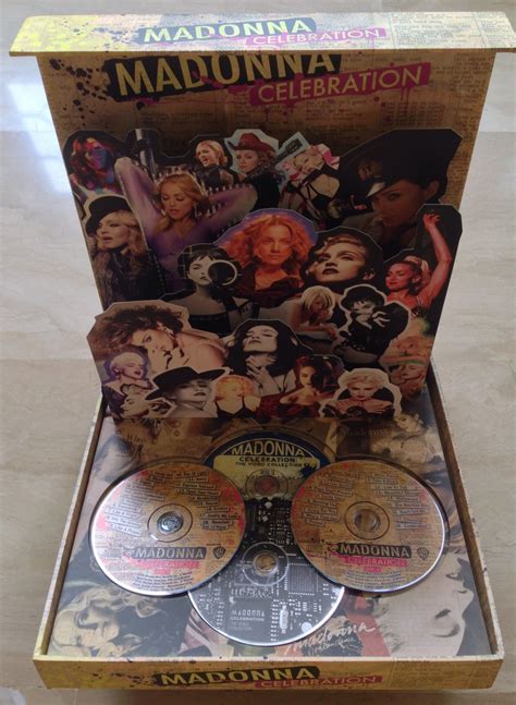 Madonna "Celebration" 2CD+2DVD promo pop-up box set, 2009. Includes ...