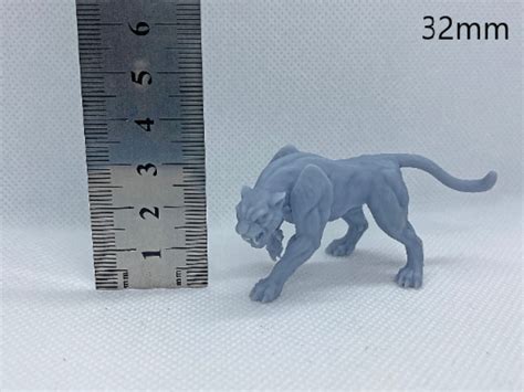 Panther Cat Animal Dnd Miniature for D&D Dungeons and | Etsy