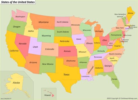 USA States Map | List of U.S. States | U.S. Map - Ontheworldmap.com