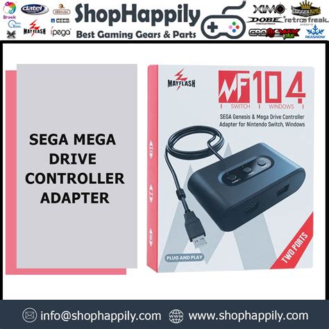 MayFlash for Sega Genesis for Sega Mega Drive Controller Adapter Connect for Nintendo Switch for ...