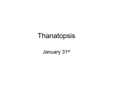 Thanatopsis