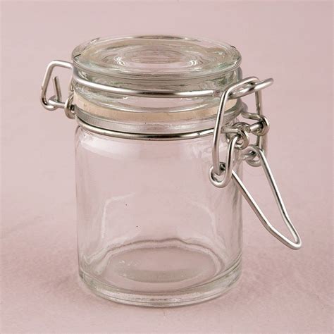 Small Glass Jar With Wire Snap Lid Favor Container (12) in 2020 | Mini ...