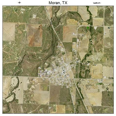 Aerial Photography Map of Moran, TX Texas