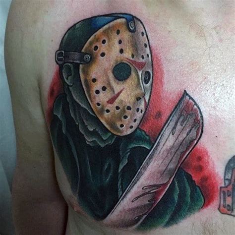 60 Jason Mask Tattoo Designs For Men - Friday The 13th Ideas