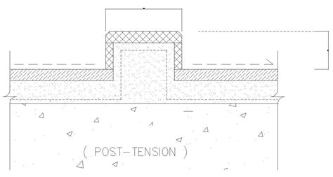 Post tension slab details in AutoCAD, dwg file. - Cadbull