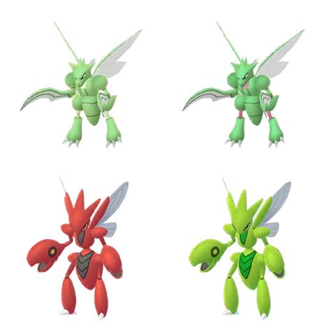 Shiny Scyther & Scizor model comparison (models via Chrales) : r/TheSilphRoad