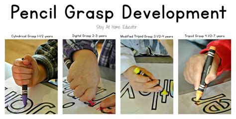 Pencil Grasp Development - Stay At Home Education