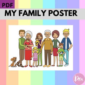 My Family Poster by Designing minds xx | TPT