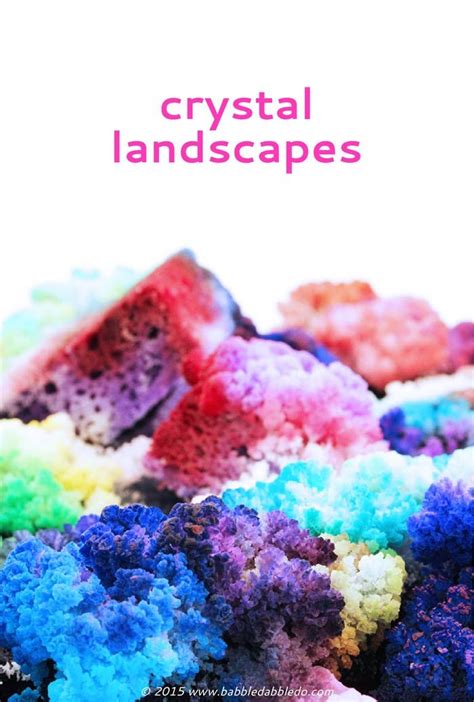 Science for Kids: Learn how to grow colorful DIY Crystal Landscapes using salt and bluing! Great ...