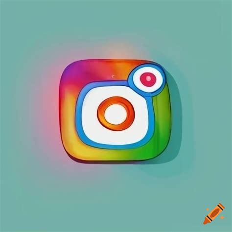 White background instagram logo on Craiyon