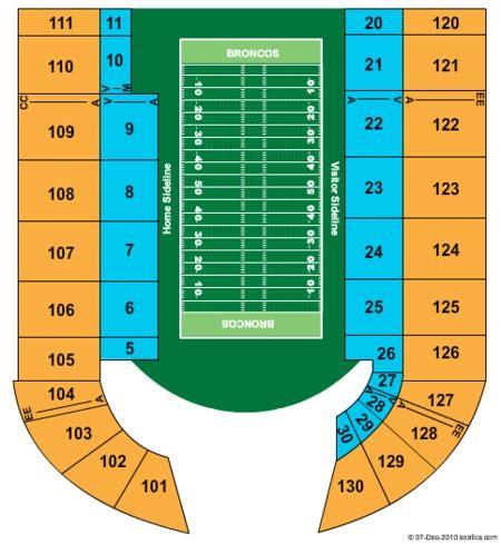 Bronco Stadium Tickets and Bronco Stadium Seating Charts - 2023 Bronco ...