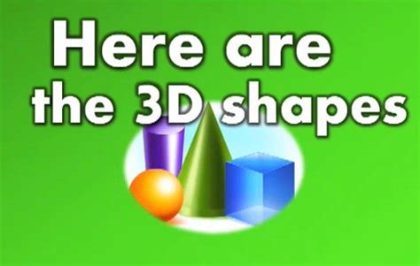 Youtube Harry Kindergarten 3d Shapes