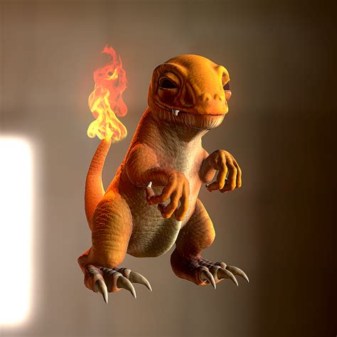 Charmander pokemon realistic 3D graphic nintendo | Pokemon realistic ...