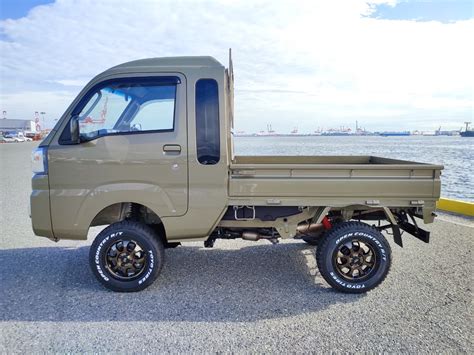 2021 Daihatsu 4x4 Khaki Jumbo Cab Manual Transmission 4" Lift Kit - Offroad Mini Trucks