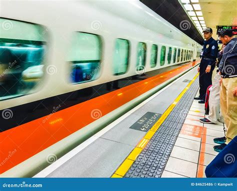 Taoyuan, Taiwan - November 20, 2015: View at the Platform of Taiwan ...