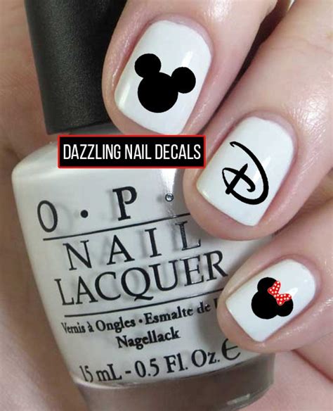 Disney Mickey Mouse Nail Decals by DazzlingNailDecals on Etsy