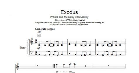 Exodus (Piano, Vocal & Guitar Chords) - Print Sheet Music Now