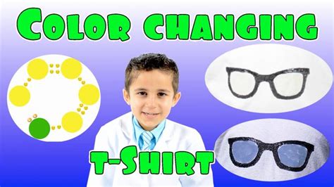 Color Changing Shirt, Photochromic Pigments Kid Science experiment DIY ...