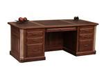 72" Solid Wood Executive Desk from DutchCrafters Amish Furniture