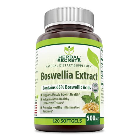 Herbal Secrets Boswellia Extract 500 Mg 120 Capsules - Walmart.com - Walmart.com