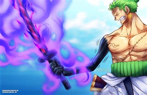 One Piece 955: Zoro-Enma by AR-UA on DeviantArt | イラスト, 作品