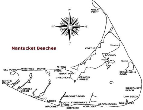 Nantucket Beaches Map | Gadgets 2018