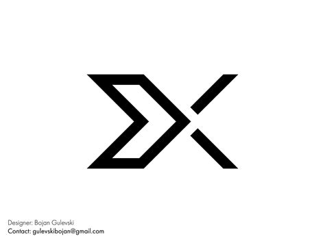 X Logo Design by Bojan Gulevski on Dribbble