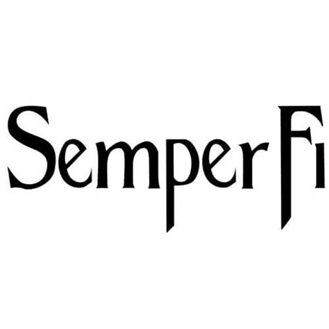 Semper-Fi Decal Sticker - SEMPER-FI-DECAL - Thriftysigns