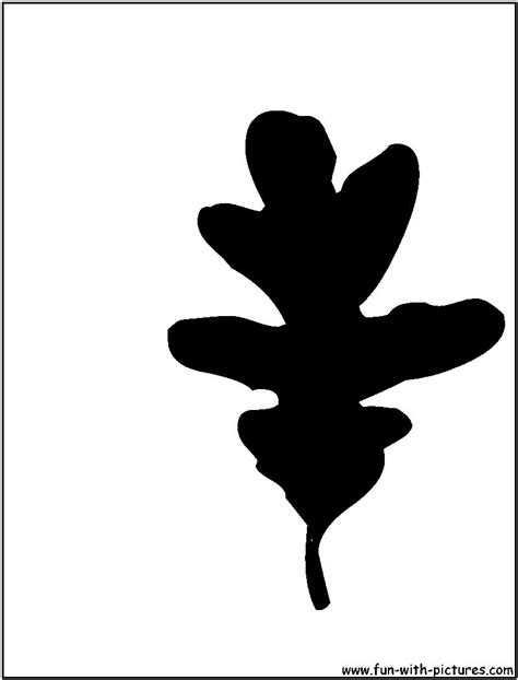 Clip art oak leaf silhouette