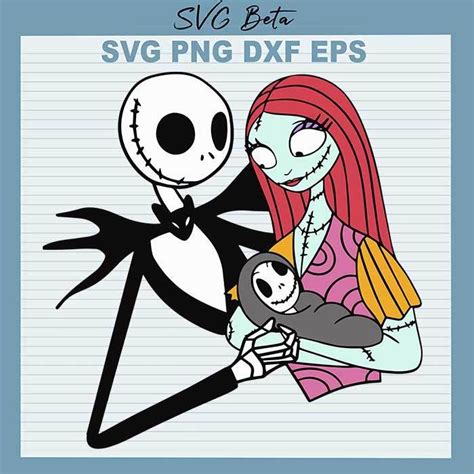 Jack And Sally Family SVG, The Nightmare Before Christmas SVG, Horror Movies svg | Jack and ...