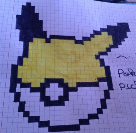 Pikachu Pixel Art Simple