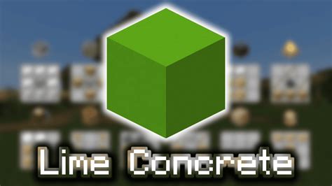 Lime Concrete - Wiki Guide - 9Minecraft.Net