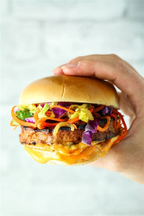 Sweet and Spicy Tofu Burgers from The Fitchen