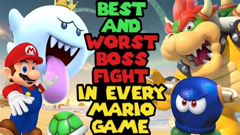 The Best and Worst Boss Fights in Every Mario Game - YouTube