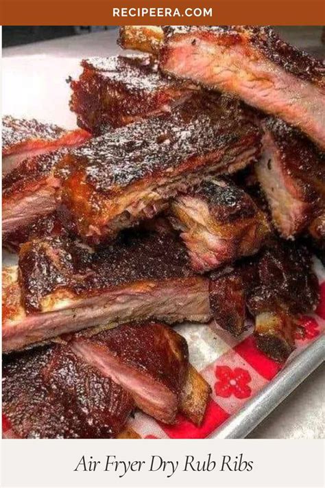 Air Fryer Dry Rub Ribs | Recipeera