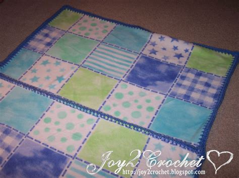 Joy 2 Crochet: More Crocheted Fleece Baby Blankets