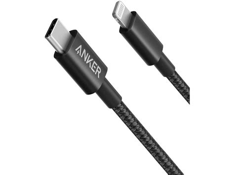 Anker iPhone 12 Charger Cable, New Nylon USB-C to Lightning Charging Cord for [3.3 ft MFi ...