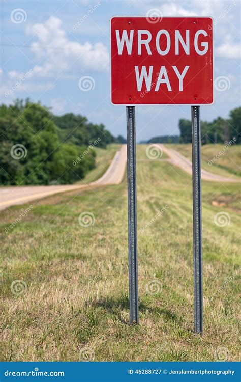 Wrong Way Road Signs