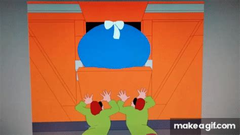 Alice's big butt farts While Stuck in door frame on Make a GIF