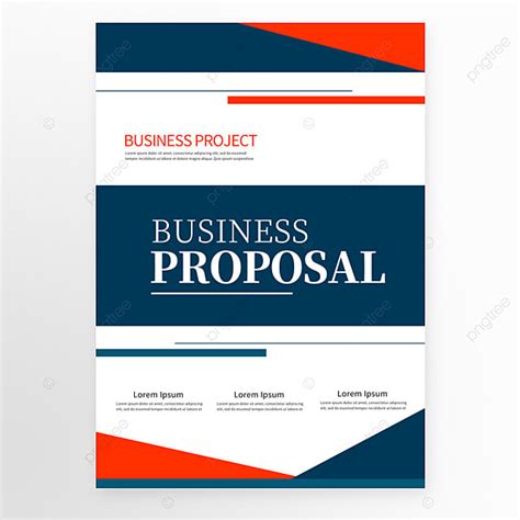 Proposal Proposal Cover Line Business Color Poster Template Download on Pngtree