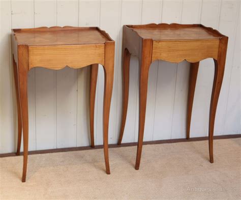 Antiques Atlas - Pair Of French Cherry Wood Bedside Tables