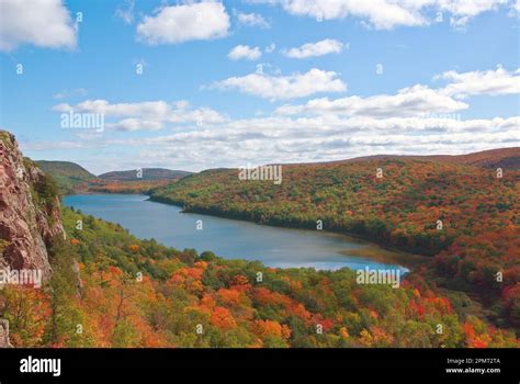 Lake of the Clouds, Porcupine Mountains State Park, Michigan's Western Upper Penninsula Stock ...