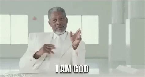 I Am God GIF - Bruce Almighty Morgan Freeman I Am God - Discover & Share GIFs