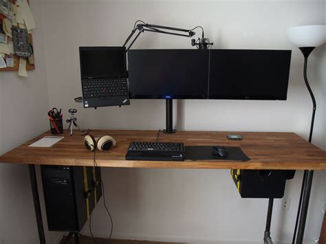 Standing Battlestation | Home office setup, Gaming room setup, Desk