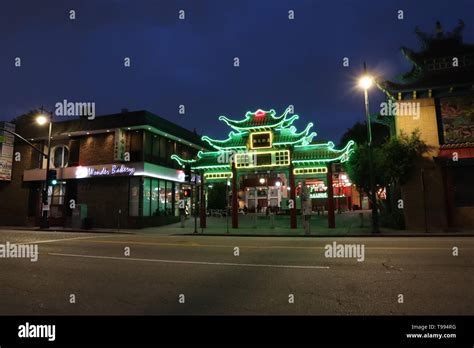 Los Angeles, California - Chinatown by Night Stock Photo - Alamy