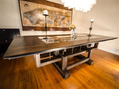 Hand Crafted Custom Industrial Contemporary Eclectic Dining Table by ...