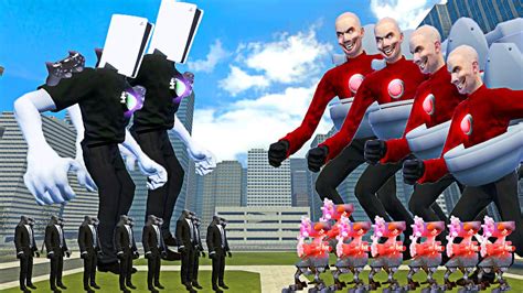 NEW! Upgraded Boombox Man TITAN Vs GIANT SPEAKERMAN Erectus & All Skibidi NEW! In Garry's Mod ...