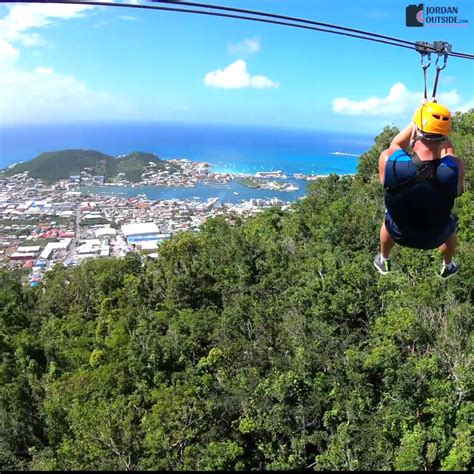 This series of 4 zip lines was the 2nd ride at Rainforest Adventures in St. Maarten. This was my ...